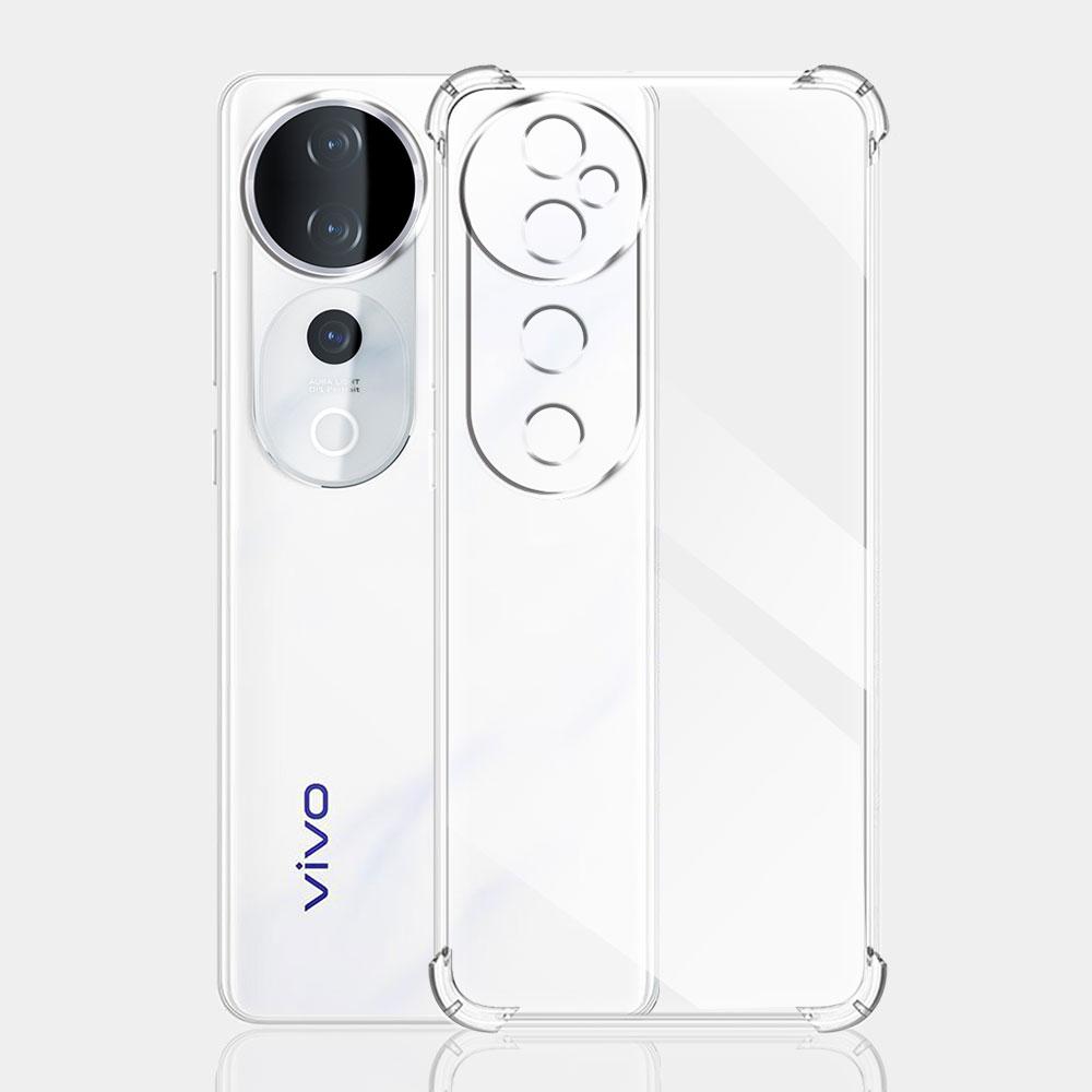 Shockproof Airbag Clear Case For Vivo V40 Pro 5G Soft Silicone Phone Case For Vivo V40 SE Protect Cover for VIVO V40 5G Funda