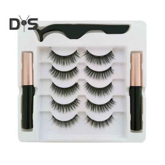 1 набор магнитных ресниц с пинцетом для подводки глаз, естественно выглядящие магнитные накладные ресницы с аппликатором, инструменты для макияжа глаз для женщин и девочек