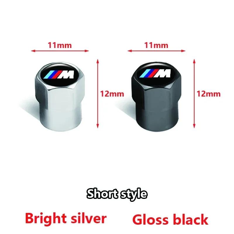 4Pcs Car Wheel Tire Valve Caps Air Stem Covers Accessories E46 E39 E70 F10 F20 F30 X5 X6 X1 M3 M5 M6 E71 F01 F02 F87 HJ5