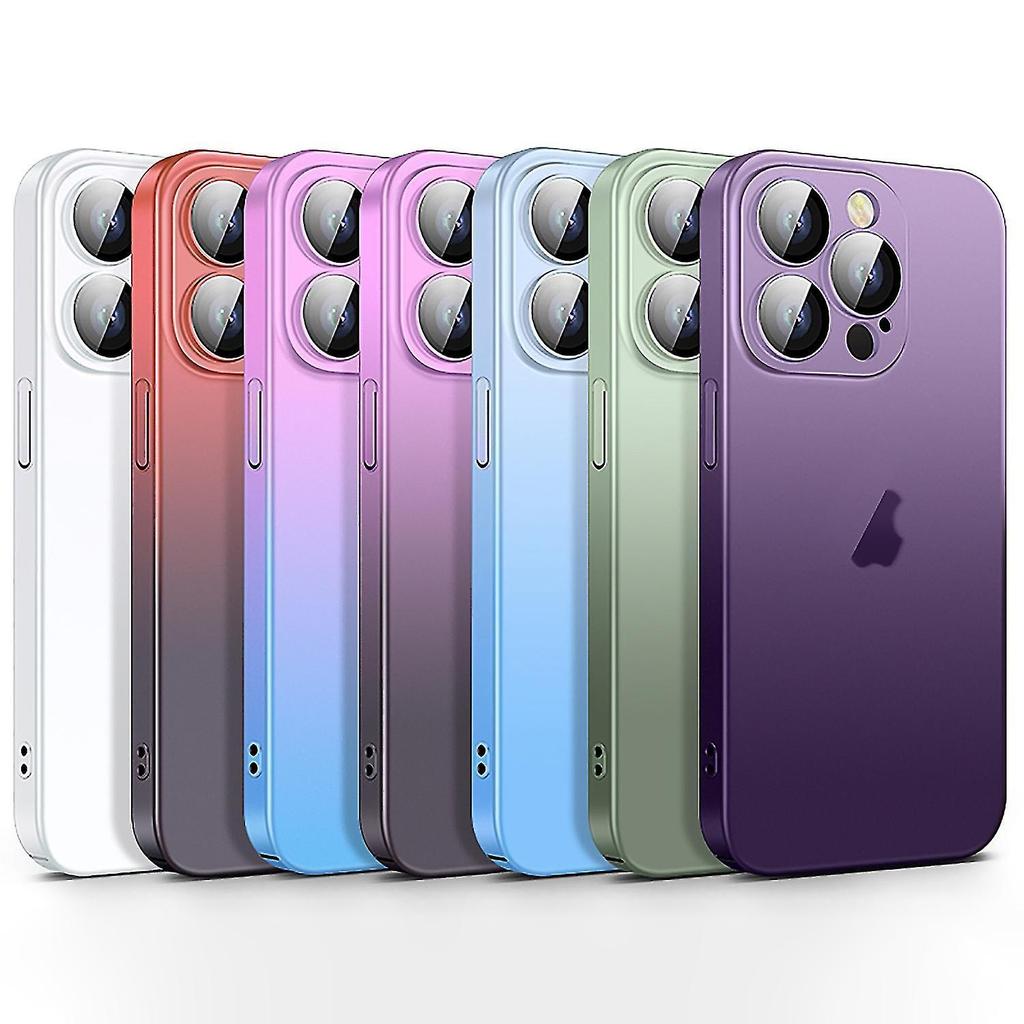 Frosted Gradient Phone Case For Iphone 13 Pro Max Dark Green
