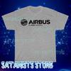 New Airbus Aerospace Aviation Mens Long Sleeve Grey T-Shirt Funny Size S To 5XL