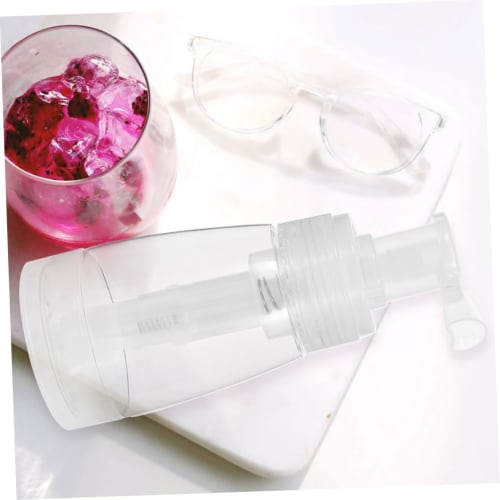 MOBUTOFU Powder Bottle with Puff, Fiber Powder Bottle, Hair Fiber Container, Baby Powder Container, Powder Puff, Transparent