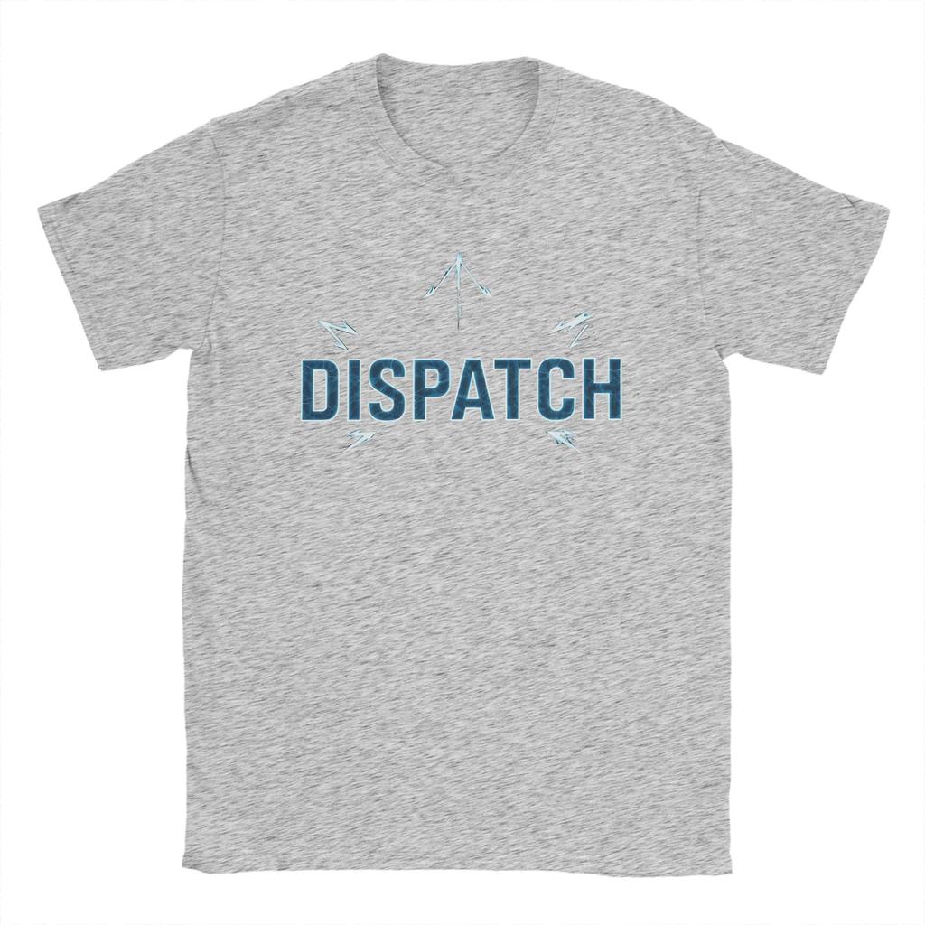 Dispatch game Logo Men's T Shirt  Funny Tees Short Sleeve Round Collar T-Shirt Pure Cotton Graphic Clothes