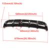 Universal Carbon Fiber Bumper Lip Rear Bounding Automotive Spoiler Shark Fin Rear Bumper Guide Plate Six Tooth Spoiler Bumpers
