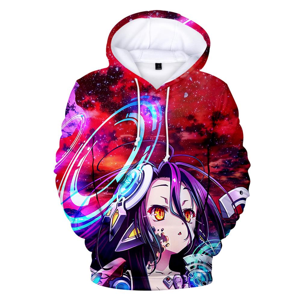 Толстовки с капюшоном Game Anime NO GAME NO LIFE для мужчин и женщин, модные хип-хоп Harajuku No Game No Life, мужские толстовки, повседневное пальто