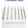 7-in-1 Panel Line Scriber Scribing Tools Carved Chisel For Gundam Gunpla Model Kits Carving Cutting Tool 0.1mm-2.0mm Blades