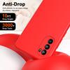 For Motorola Moto G82 5G/G52 4G/Moto G71s 5G Rubberized 2.2mm Thickness Phone Case Fiber Lining Cushion Soft TPU Back Cover