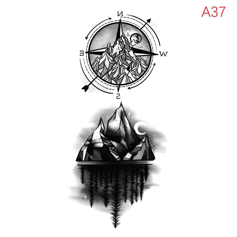 Водонепроницаемая временная татуировка-наклейка перо ключица лодыжка флэш-тату дракон змея цветы боди-арт рука поддельный рукав татуировка для женщин