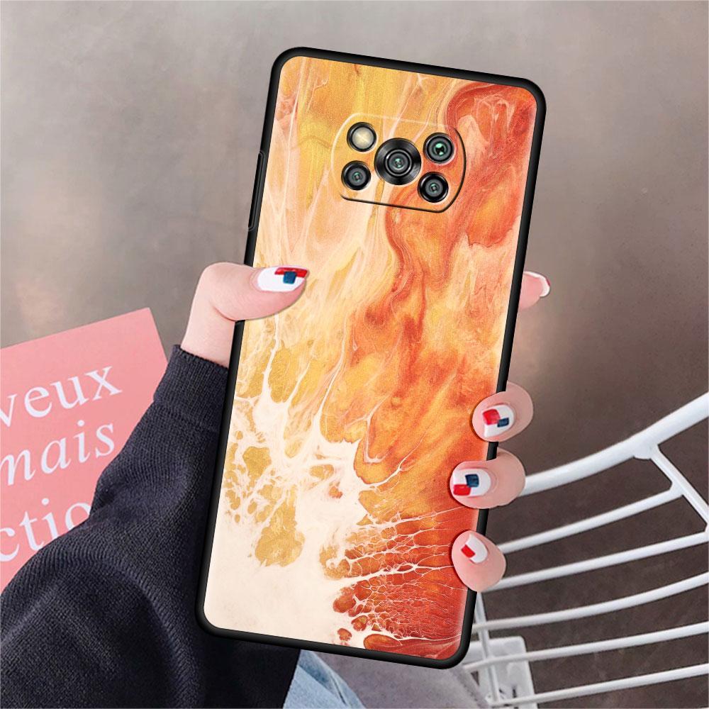 Чехол для Xiaomi Mi Poco X3 NFC X4 Pro F3 F4 GT M4 M3 F1 C40 11 Lite 11T Мягкий силиконовый чехол для телефона с мраморным артом