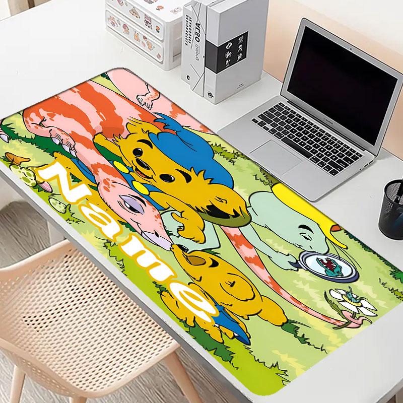 Custom Name Personalized Bamse Pattern Mousepad, Laptop PC Desk Mat, Decorative Desk Mat for Home Keyboard Pad Gift