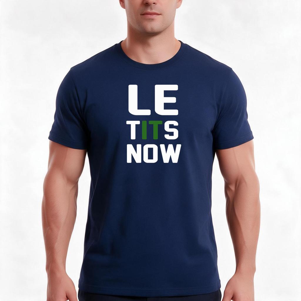Le Tits Now Tshirt Summer Casual Cotton Tee Oversized Streetwear Tops Vintage Graphic Print Loose Fit Short Sleeve