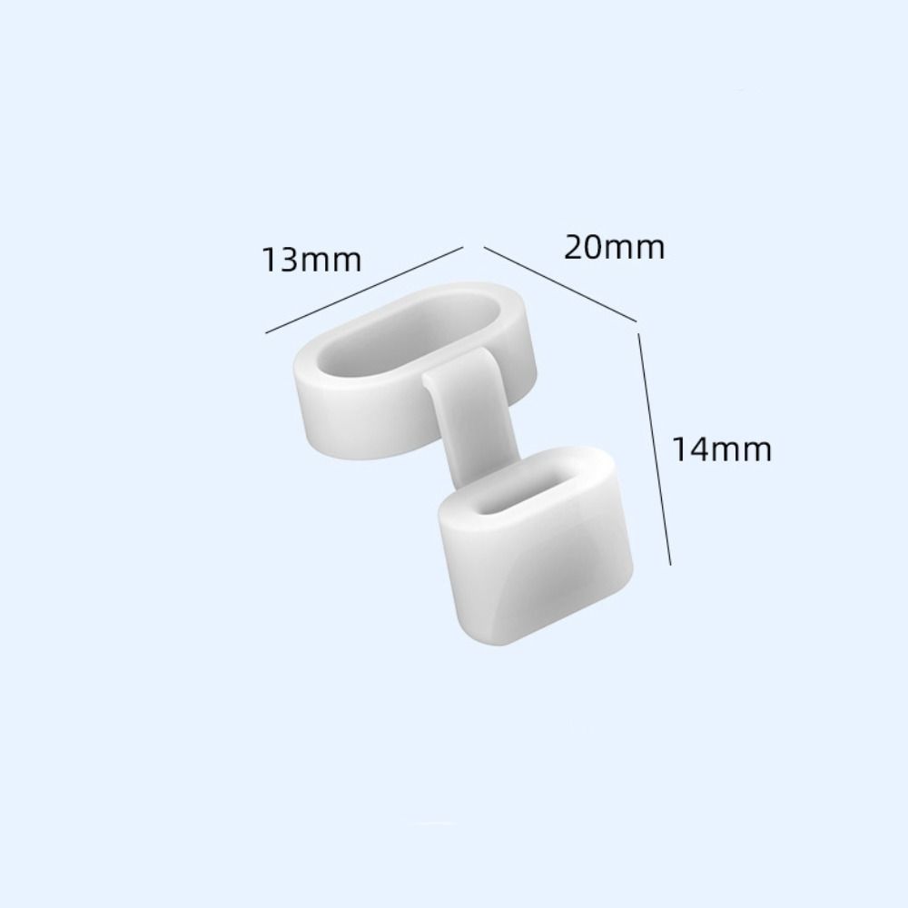 10Pcs Anti-Lost Data Line Protector Cap Silicone Charging Port Dust Plug