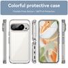 For Google Pixel 10 Pro Case WANLONFENG MF Series TPU Acrylic Clear Phone Cover with Tempered Glass Film