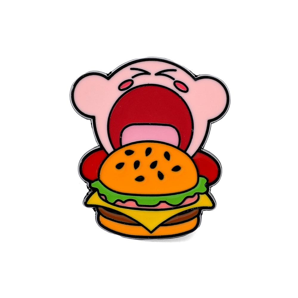 Милая мультяшная брошь Кирби, материал сплав, дизайн мультяшного персонажа, процесс каплевидной эмали Xz3084-1 Xz3084-2 Xz3084-3 Xz3084-4 Xz3084-5 Xz3084-6