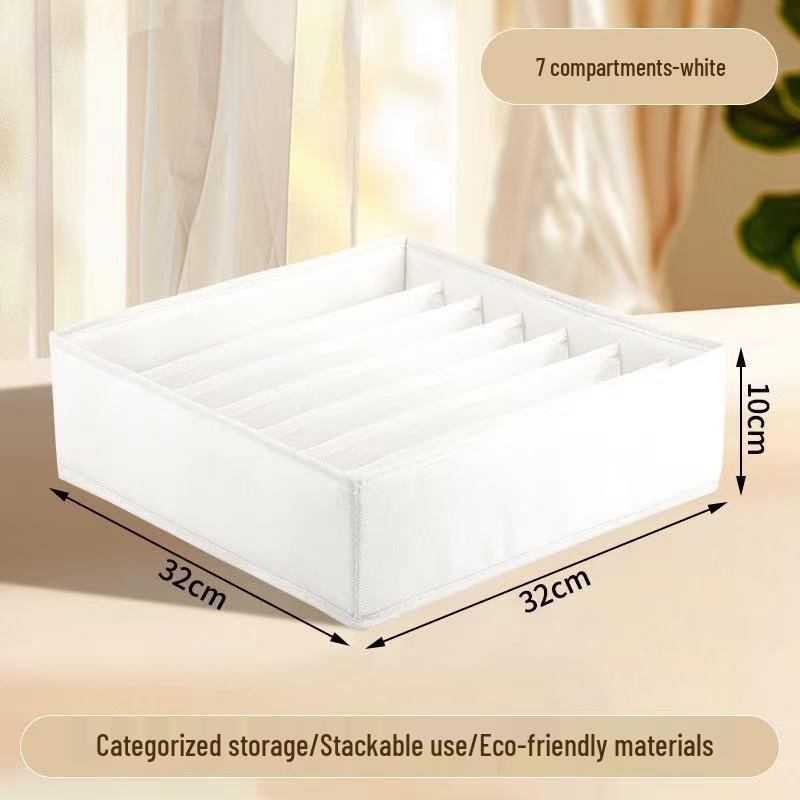 Складной ящик для хранения нижнего белья и носков с разделителями – Органайзер для ящика для бюстгальтеров и трусиков