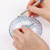 School Supplies Swing Arm 360 Degrees Protractor Goniometer Measuring Tools Pointer Angle Ruler