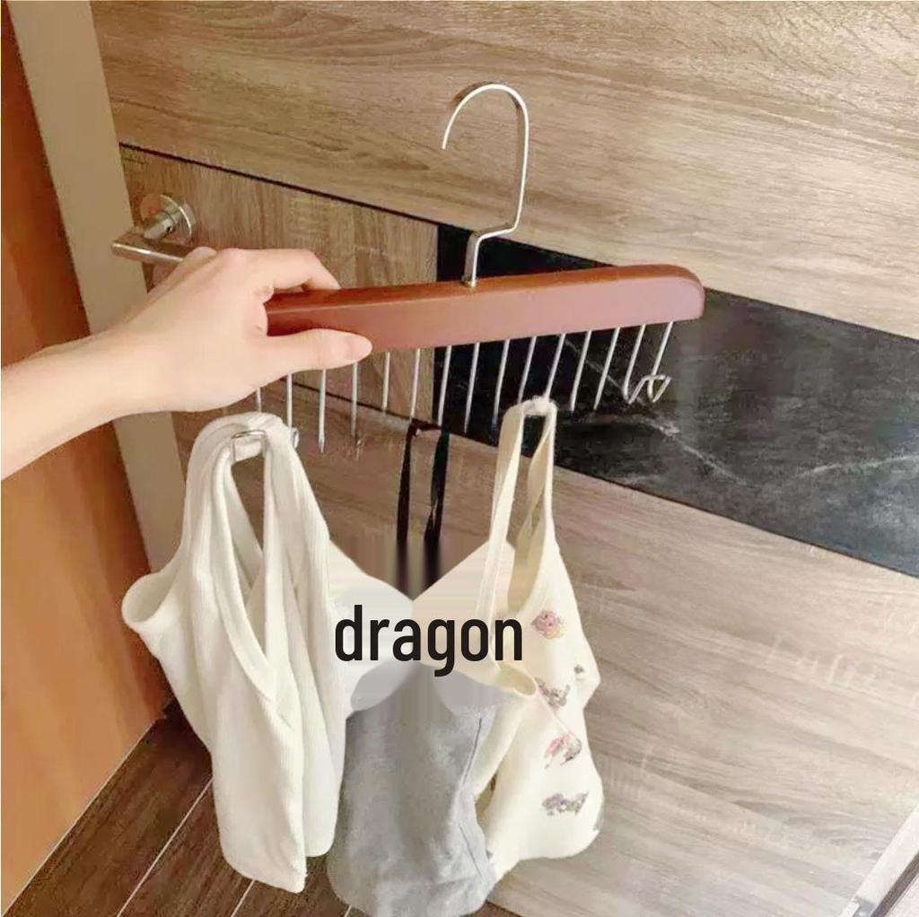 Многофункциональная вешалка из массива дерева для жилетов, галстуков и нижнего белья