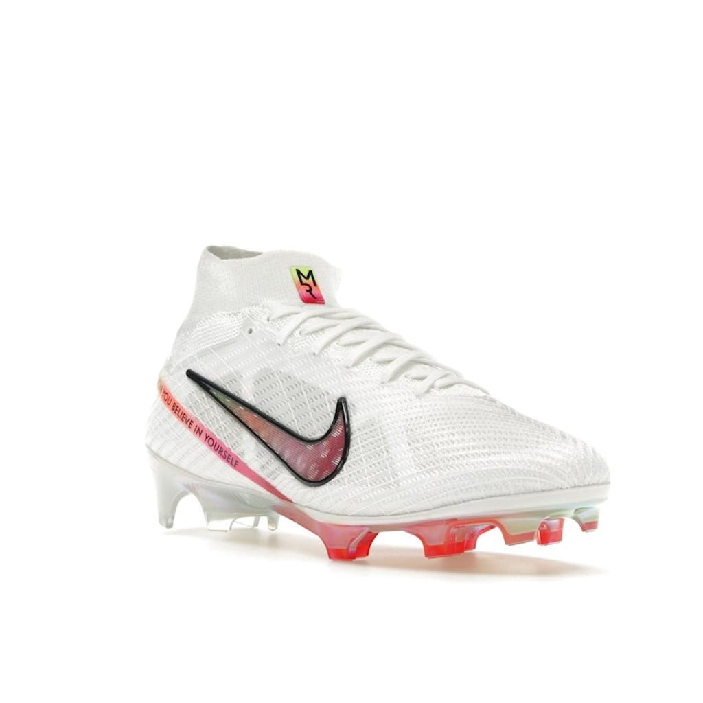 Marcus Rashford X Nike Zoom Mercurial Superfly 9 Elite FG Better Believe It Men Sneakers White Black FD1171-100