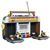 554 шт. Цветная модель радио Конструктор Ретро Мелкая бытовая техника Сборные кирпичики DIY Игрушки Украшение Детский праздничный подарок