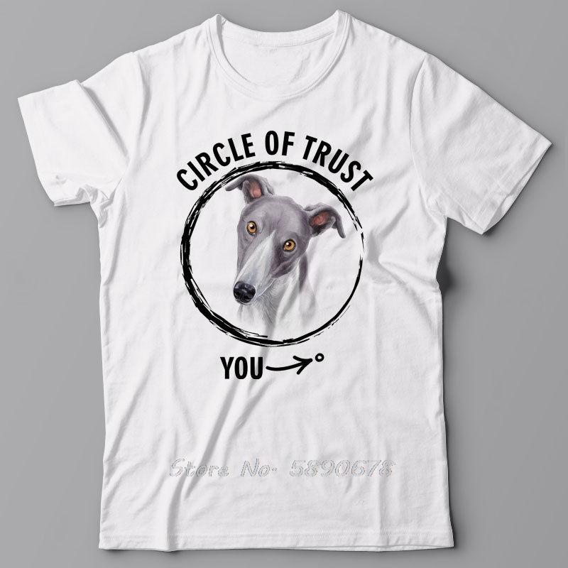 New T Shirts Unisex Funny Tops Tee Basic Models Circle Of Trust Greyhound Gift For Dog Lover T Shirt Logo