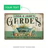 pc Custom Metal Tin Sign Linda  James Garden Fresh Produce Grown With Love Personalized Plaque Vintage Plate Wall Art