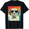 Retro Vintage English Mastiff with Sunglasses Dog Lovers Gift Unisex T-Shirt