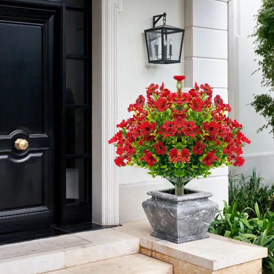 Искусственное самшитовое топиарное шарообразное дерево с опорой в землю, устойчивое к ультрафиолетовому излучению, устойчивое к погодным условиям, искусственная зелень, фиолетовые кустарники, садовые искусственные растения из самшита, кусты