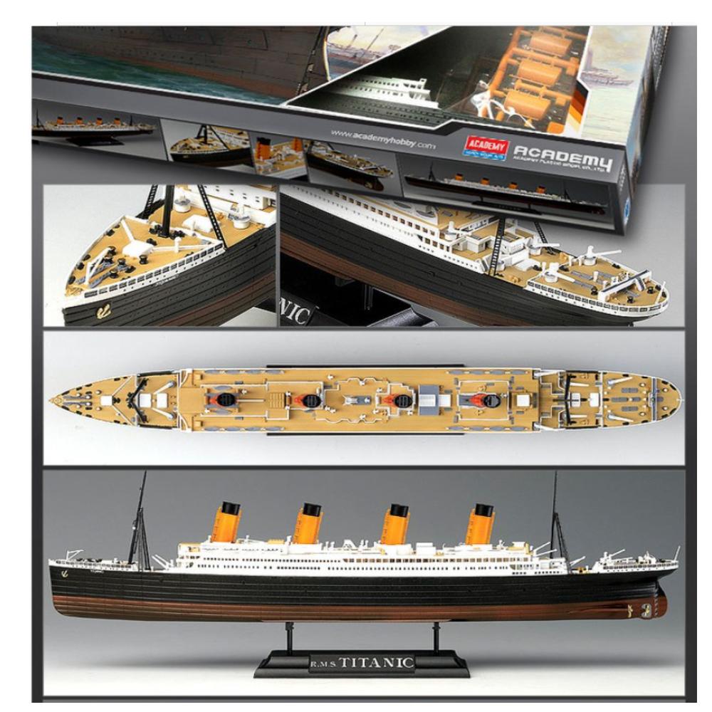 Academy 1/700 Titanic LED Version Painted Plastic Model R.M.S TITANIC (MCP)