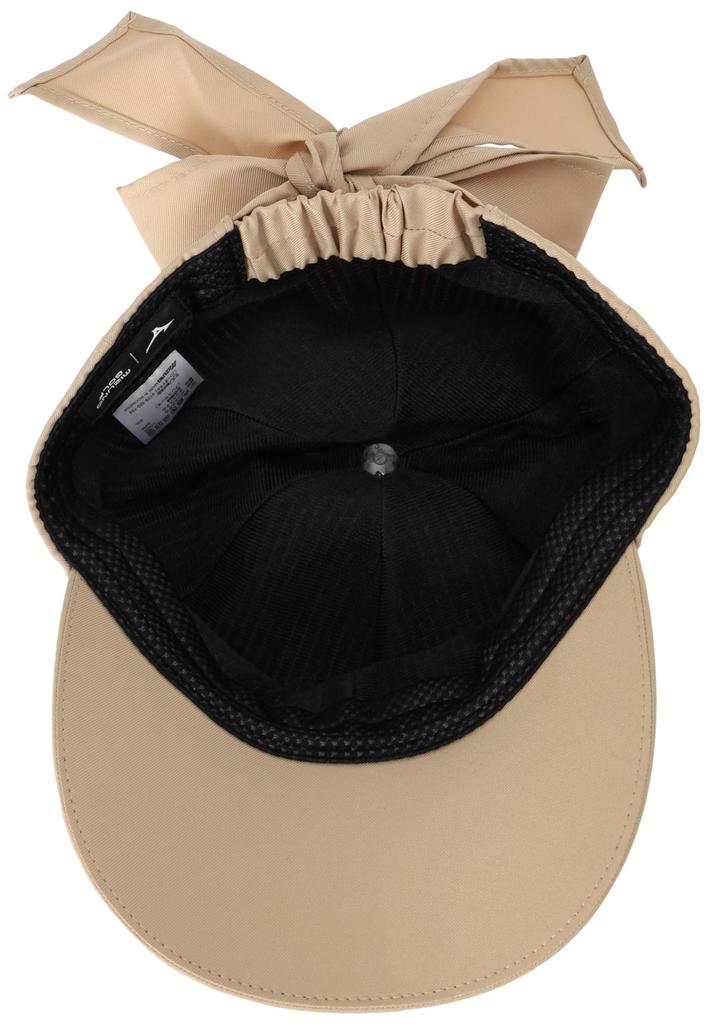 Mizuno Breath Thermo Golf Cap with and Ribbon, Moisture-Wicking Heat-Generating, E2MWA708, Women's, Beige, One-Size-Fits-All (Head Circumference