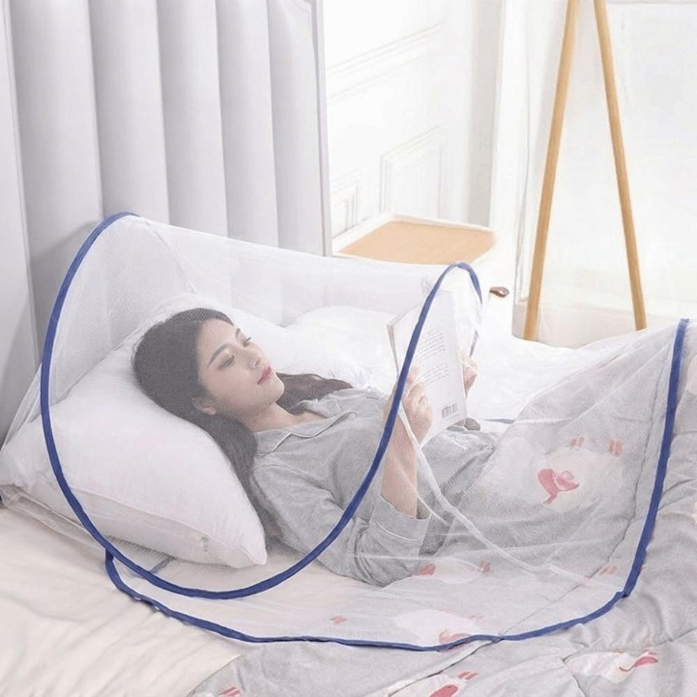 Portable Folding Mosquito Net Lightweight Anti-Mosquito Head Cover Head Mosquito Tent Easy Storage