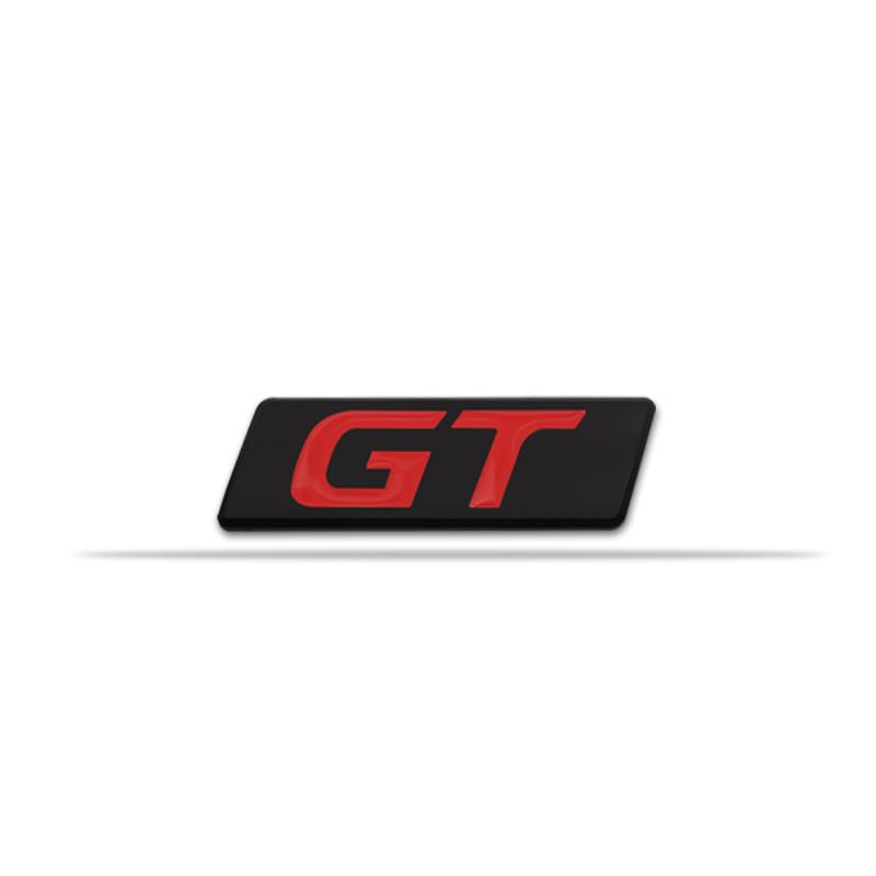 AAWI1 3D Car Sticker GT Logo Metal Emblem Badge Decals compatible compatible for 206 207 307 208 2008 RCZ GT Polo Golf 5 7 Passat B5