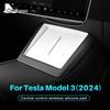 For Tesla Model 3 Highland 2024 Model Y Juniper 2025-up Silicone Wireless Charging Pad Non-Slip Mat Dust-Proof Car Accessories