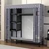 Прочный стальной каркас Тканевый шкаф для спальни – Прочный и простая сборка