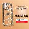 NEYAA IPhone 15 Plus Case, Transparent Full Lens Protection, Ultra-Thin Airbag Shockproof Soft, Fashionable And Simple Design, Glossy Black