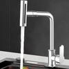 Hot Cold Single Hole 4 Modes Waterfall Faucet Sink Splash-proof Faucet  Bathroom