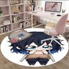1pc Hashibira Inosuke  Carpet, Round Rug, Comfortable, Suitable for Entryways, Living Rooms, Office, And Bedrooms, Christmas Decoration