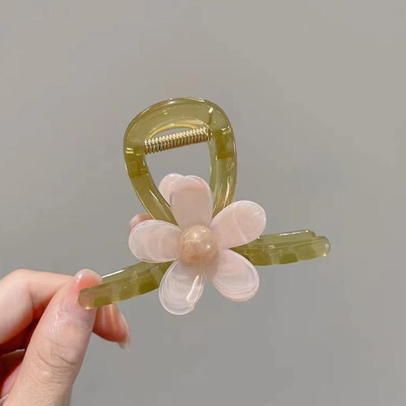 Корейский стиль, коготь для волос с сладким цветком, простая заколка для волос с крестом на затылке, инструменты для укладки, заколки в виде акулы, женские аксессуары для волос