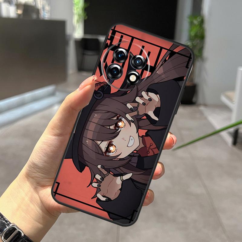 Чехол Genshin Impact Zhongli Hutao для OnePlus 11 8 9 10 Pro 8T 9RT 10R 10T 11R Nord CE 2 Lite 2T N10 N20 Ace Pro