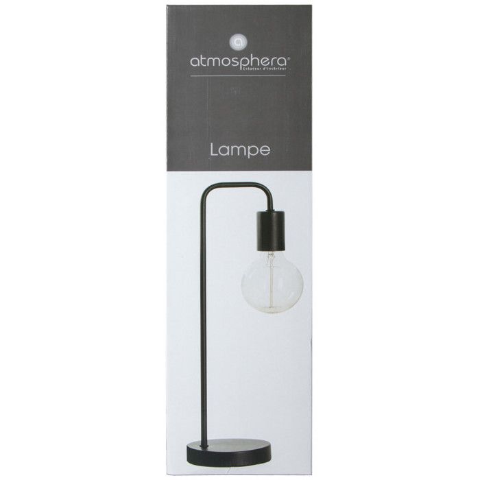 Lampe métal Keli Atmosphera - Noir