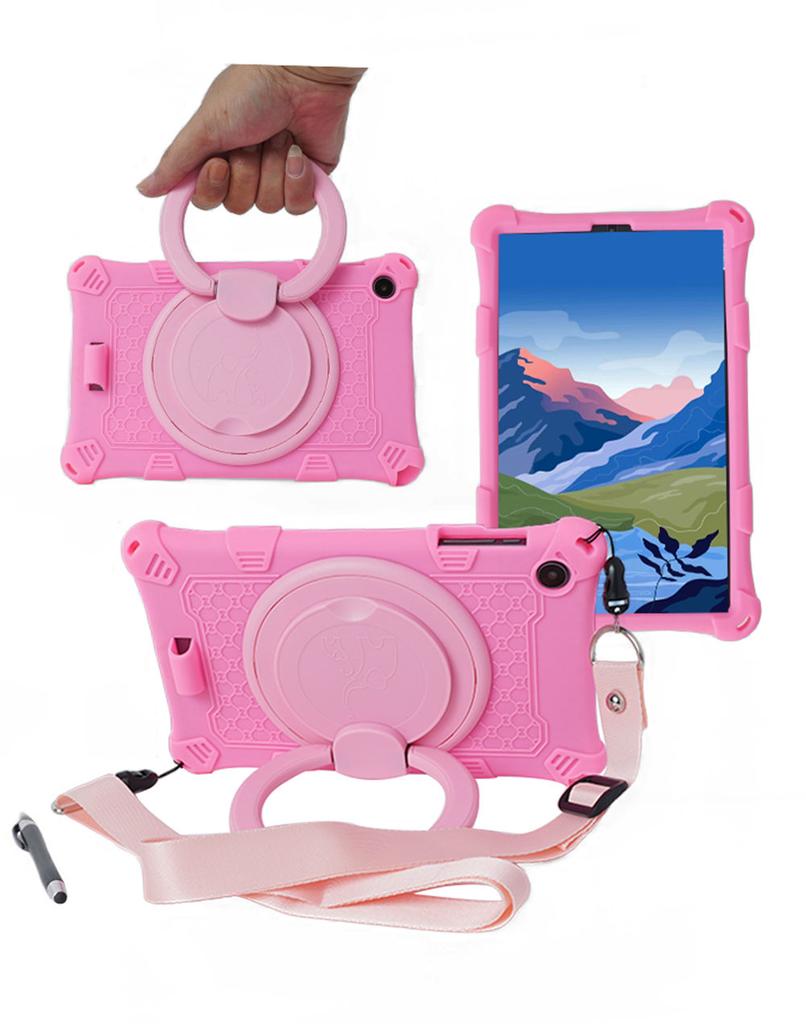360 Rotating Soft Silicone Case For Alldocube iPlay 50Mini 8.4'' Shockproof Tablet Stand Cover With Strap Pen