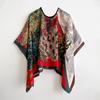 110*110Cm Versatile Silk Scarf Women Large Shawl  Print Stoles Square Bandanna Luxury  Female Foulard