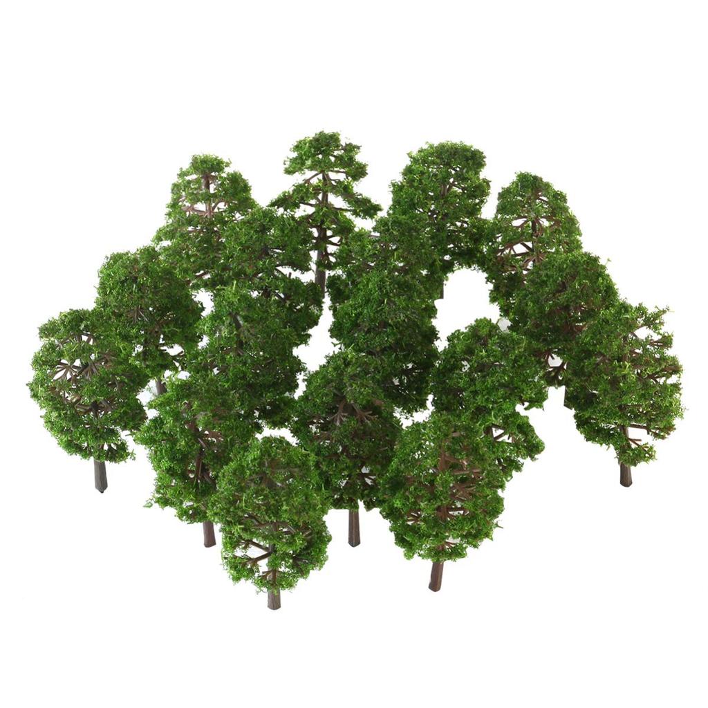 DOITOOL Tree Model Tree Tree Model Railway Miniature Garden Architectural Model Material 1:100 Scenery Collection Landscape Set of 25 Approx. 9cm