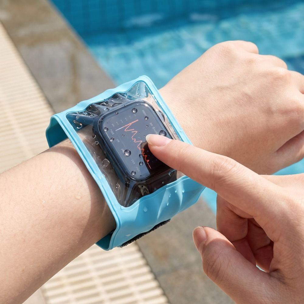 Smartwatch Waterproof Case IPX8 Waterproof Children's Watch Sealed Pouch Beach
