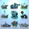 Aquarium Decorations Realistic Boat Landscaping Resin Wrecked Ship for Potted Plant Shrimp and Fish Shelter Cave House