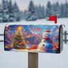 Xmas Mailbox Dust Cover Oversized Letter Case Protection Sleeve Anti-Scratch Christmas Letter Box Cases for Garden Ornament