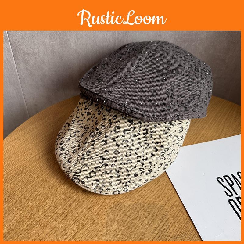 Vintage Style Femme Fatale Cap In Cotton Blend With Short Brim For Casual Wear