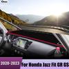 Накладка на панель приборов автомобиля, светозащитный коврик для Honda Jazz Fit GR GS Аксессуары, коврики на приборную панель