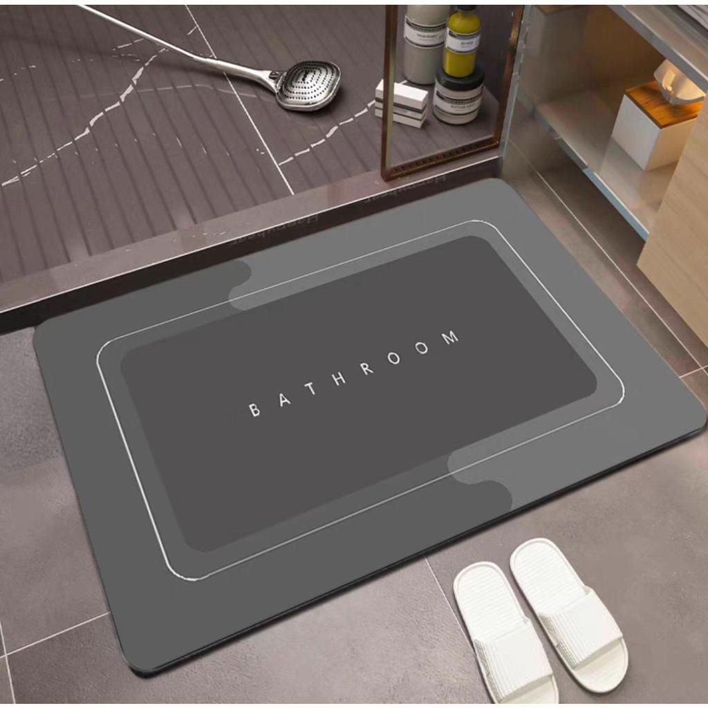 HOMZY Супервпитывающий коврик для ванной из диатомовой грязи, нескользящий, коврик для ног в туалет, противоскользящий коврик для ванны, кухонный коврик для пола, коврик для пола в гостиную, домашний декор