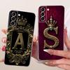 Прозрачный чехол-крышка для Samsung Galaxy S21 FE 5G, эстетичный, роскошный, с буквами-коронами, 2D плоский узор, мягкий корпус, SM-G990B