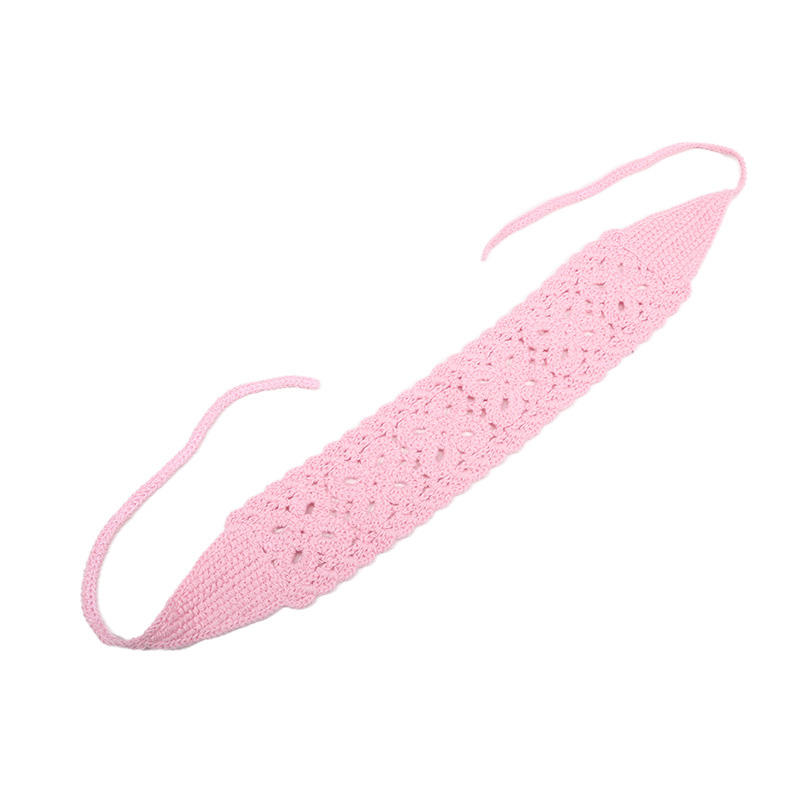 Бохо женская цветочная вязаная повязка на голову красочная тканая алая повязка на голову винтажные аксессуары для волос